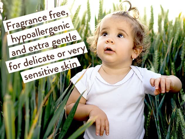 Babo Botanicals Sensitive Baby Fragrance-Free 2-in-1 Shampoo & Wash - with Natural Oat Protein, Shea & Cocoa Butter - EWG Verified & Hypoallergenic - 16 fl. oz. - Image 3